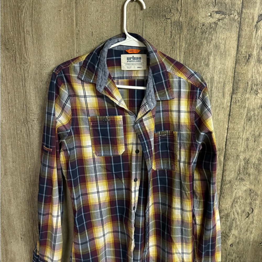 Urban Pipeline Multicolor Plaid Men's Shirt
